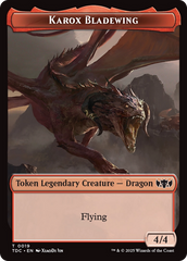 Karox Bladewing // Copy Double-Sided Token [Tarkir: Dragonstorm Commander Tokens] | Eastridge Sports Cards & Games