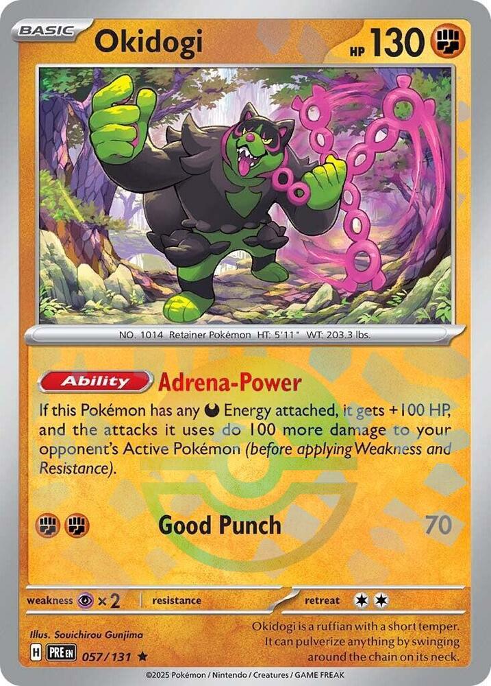 Okidogi (057/131) (Poke Ball Pattern) [Scarlet & Violet: Prismatic Evolutions] | Eastridge Sports Cards & Games