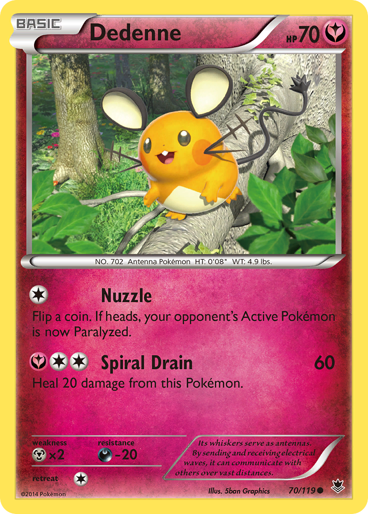 Dedenne (70/119) [XY: Phantom Forces] | Eastridge Sports Cards & Games