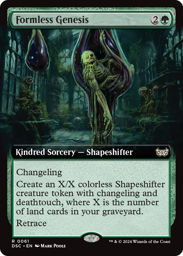 Formless Genesis (Extended Art) [Duskmourn: House of Horror Commander] | Eastridge Sports Cards & Games