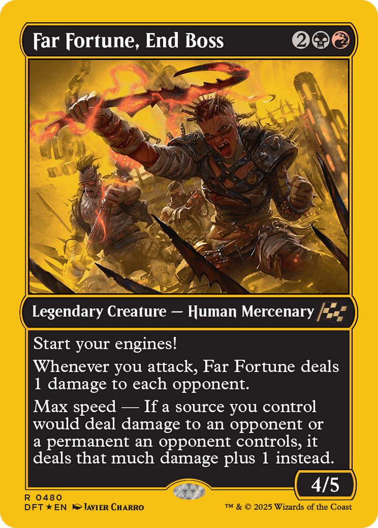 Far fortune, End Boss (First-Place Foil) [Aetherdrift] | Eastridge Sports Cards & Games