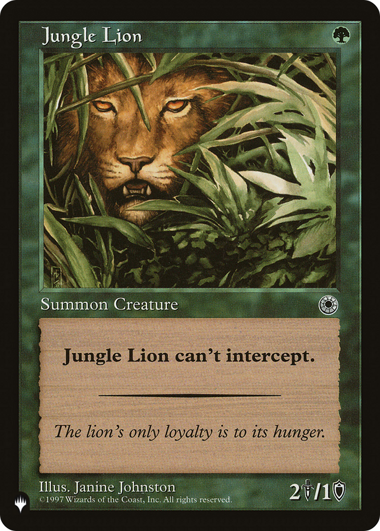 Jungle Lion [The List] | Eastridge Sports Cards & Games