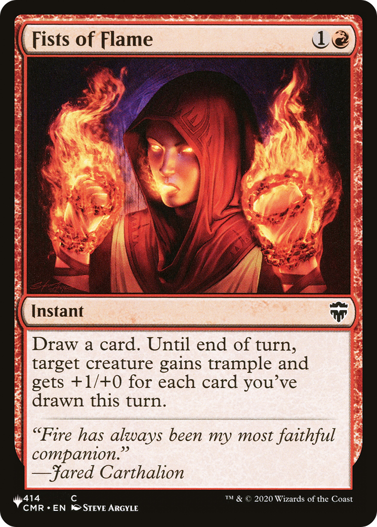 Fists of Flame [The List] | Eastridge Sports Cards & Games