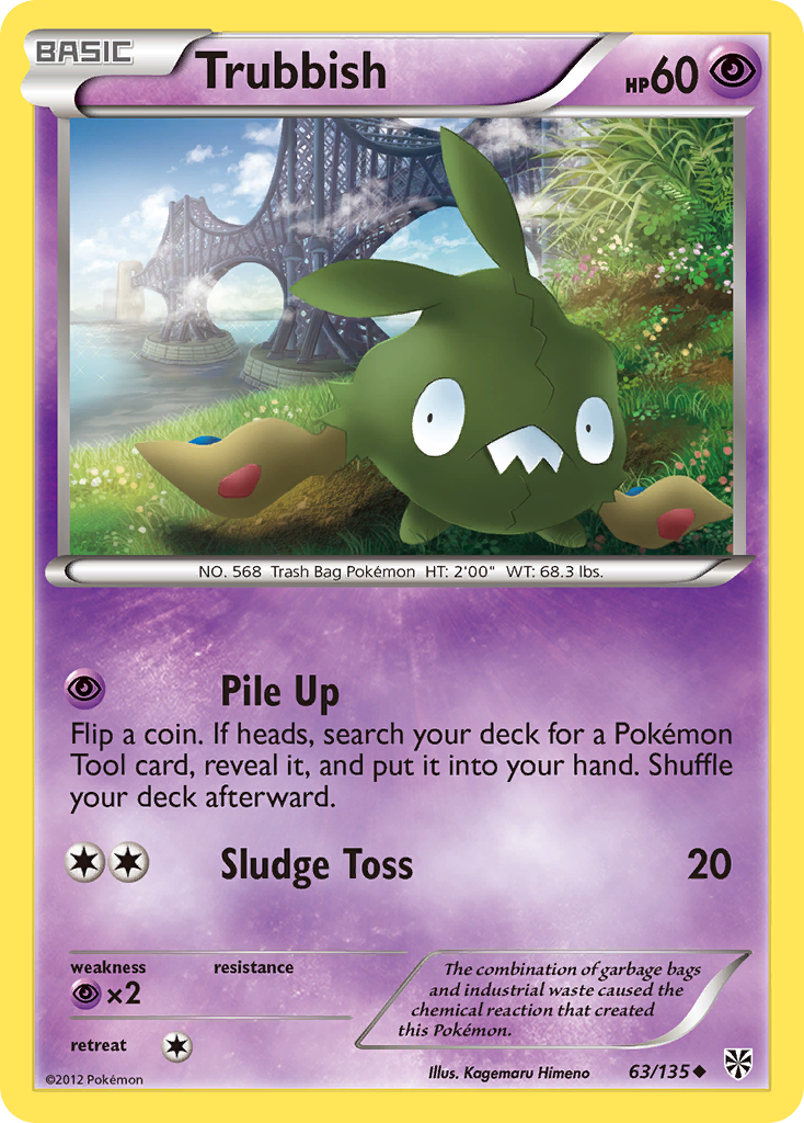 Trubbish (63/135) [Black & White: Plasma Storm] | Eastridge Sports Cards & Games