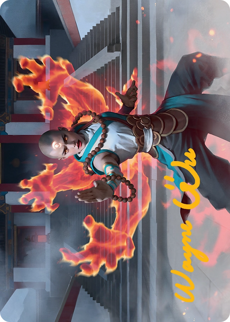 Flamehold Grappler Art Card (24/54) [Tarkir: Dragonstorm Art Series] | Eastridge Sports Cards & Games