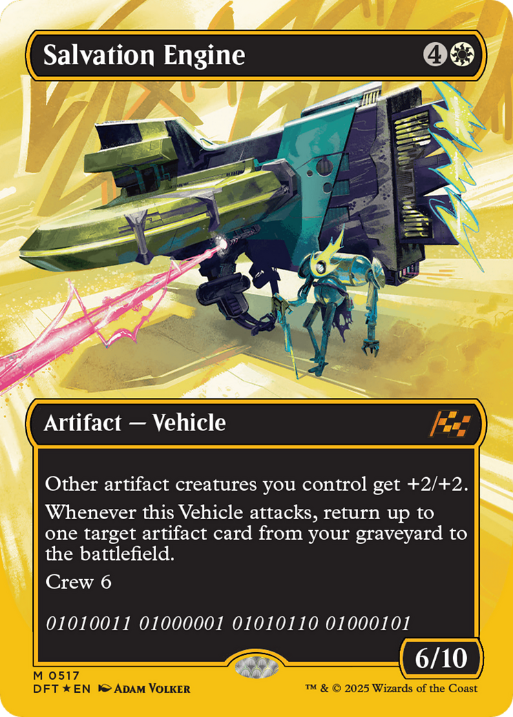 Salvation Engine (Borderless) (First-Place Foil) [Aetherdrift] | Eastridge Sports Cards & Games