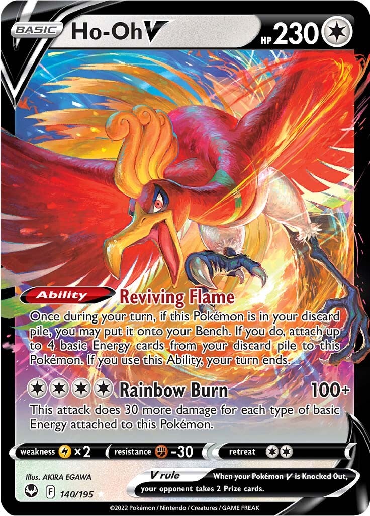 Ho-oh V (140/195) [Sword & Shield: Silver Tempest] | Eastridge Sports Cards & Games