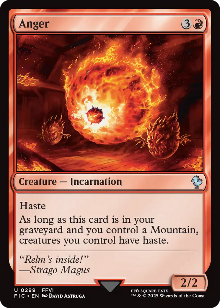 Anger [FINAL FANTASY Commander] | Eastridge Sports Cards & Games