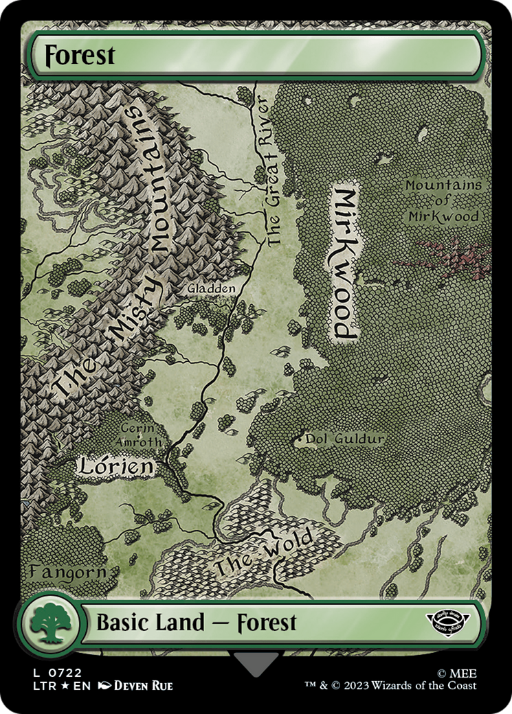 Forest (0722) (Surge Foil) [The Lord of the Rings: Tales of Middle-Earth] | Eastridge Sports Cards & Games