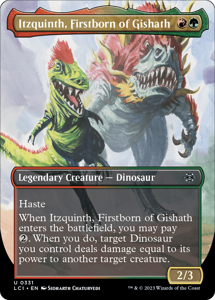 Itzquinth, Firstborn of Gishath (Borderless) [The Lost Caverns of Ixalan] | Eastridge Sports Cards & Games