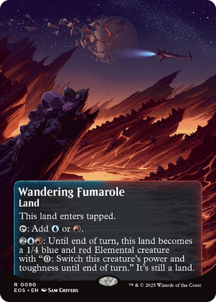 Wandering Fumarole (0090) (Borderless) [Edge of Eternities: Stellar Sights] | Eastridge Sports Cards & Games