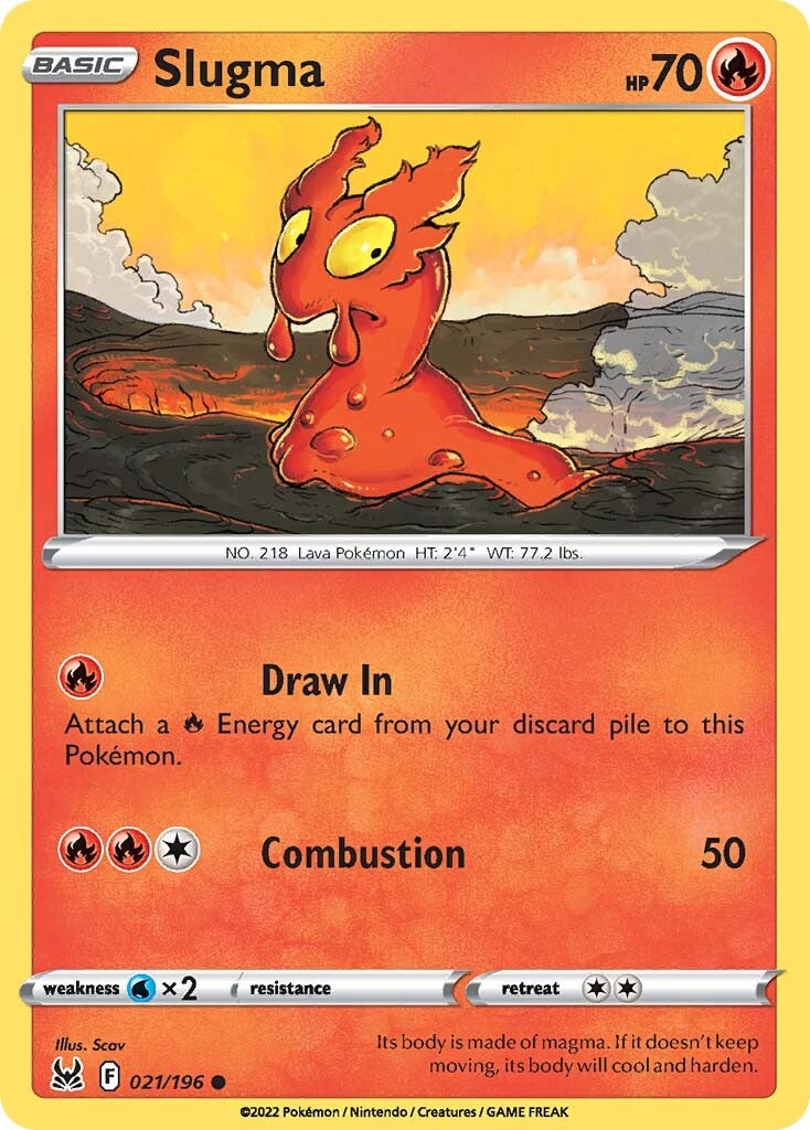 Slugma (021/196) [Sword & Shield: Lost Origin] | Eastridge Sports Cards & Games