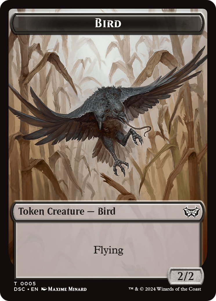 Demon // Bird Double-Sided Token [Duskmourn: House of Horror Commander Tokens] | Eastridge Sports Cards & Games