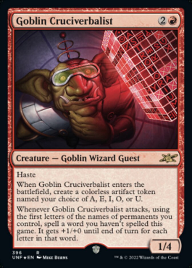 Goblin Cruciverbalist (Galaxy Foil) [Unfinity] | Eastridge Sports Cards & Games