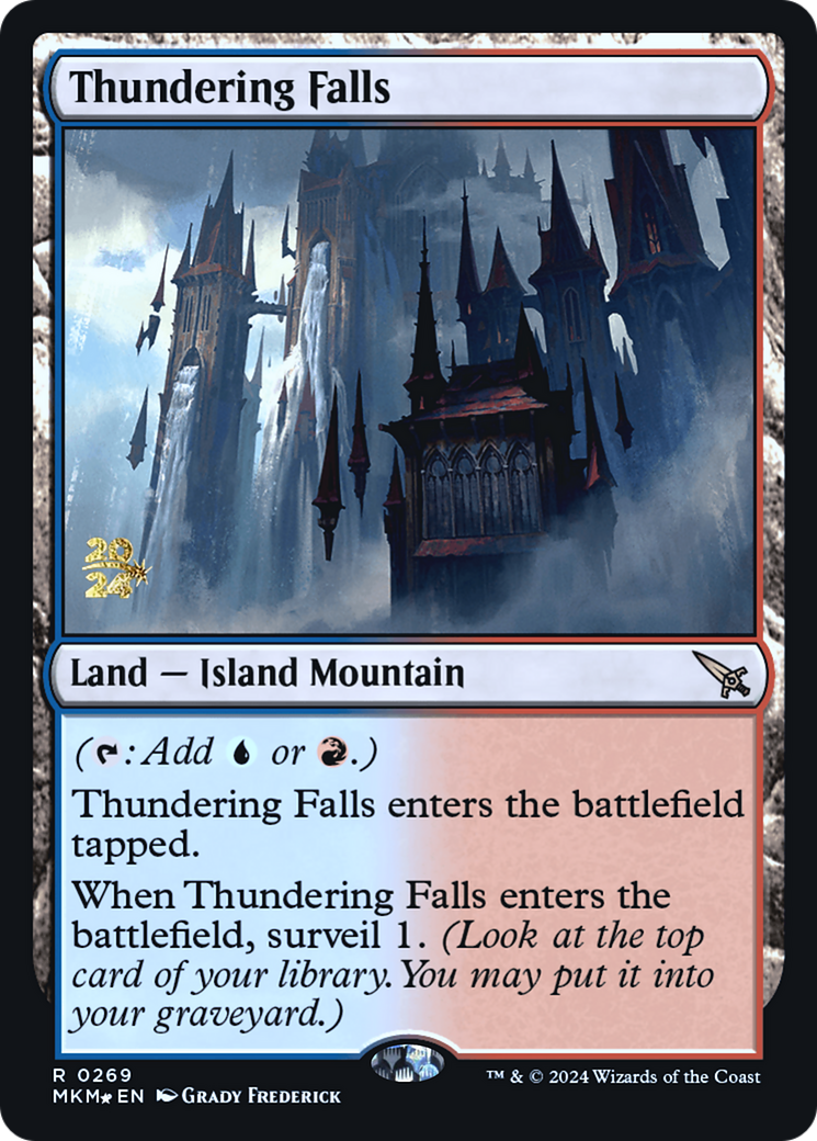 Thundering Falls [Murders at Karlov Manor Prerelease Promos] | Eastridge Sports Cards & Games