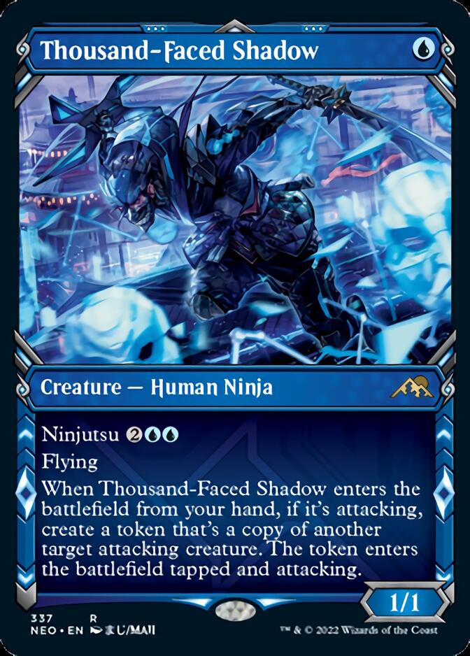 Thousand-Faced Shadow (Showcase Ninja) [Kamigawa: Neon Dynasty] | Eastridge Sports Cards & Games