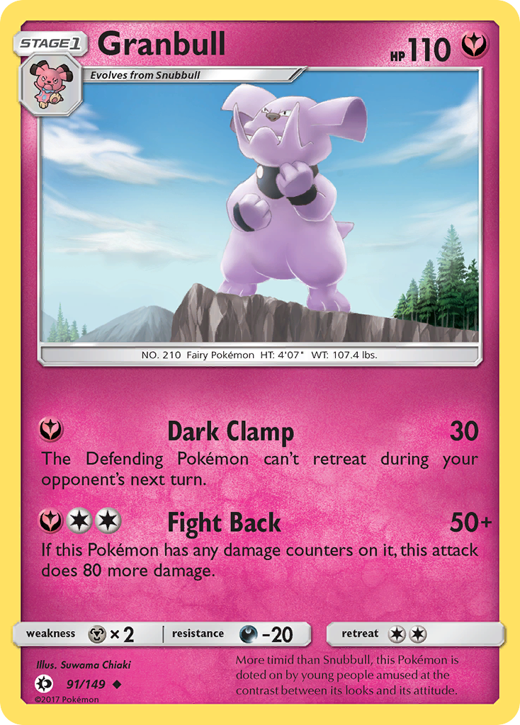 Granbull (91/149) [Sun & Moon: Base Set] | Eastridge Sports Cards & Games