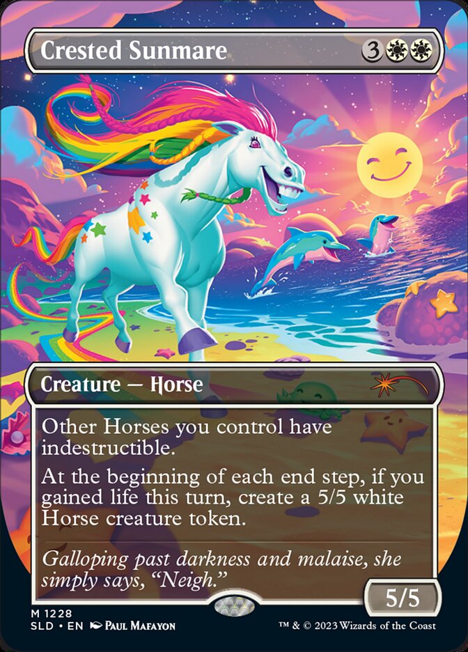 Crested Sunmare (Borderless) [Secret Lair Drop Series] | Eastridge Sports Cards & Games