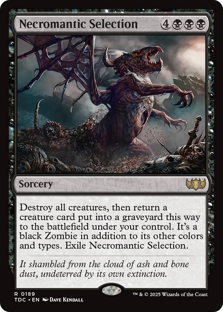 Necromantic Selection [Tarkir: Dragonstorm Commander] | Eastridge Sports Cards & Games
