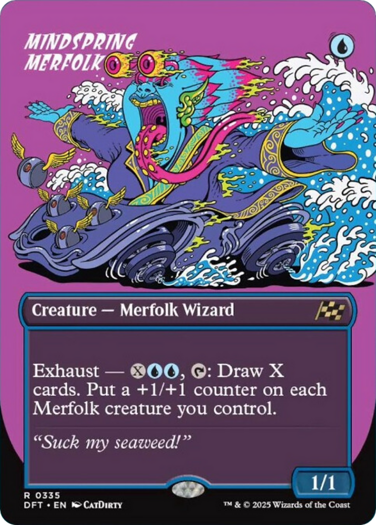 Mindspring Merfolk (Borderless) [Aetherdrift] | Eastridge Sports Cards & Games