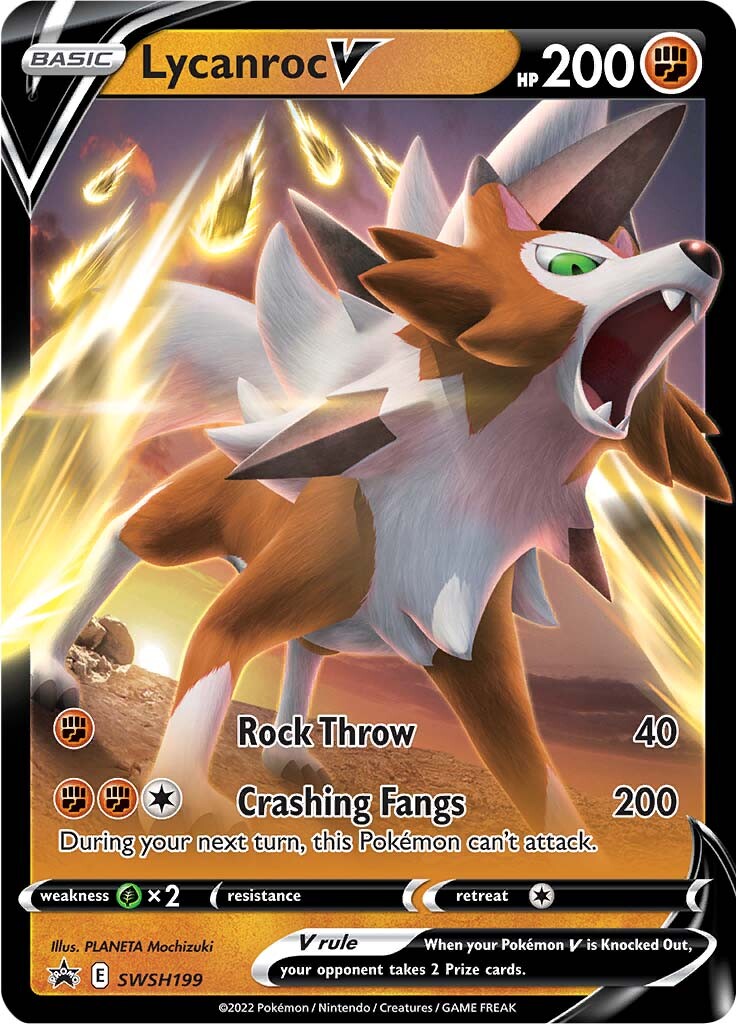 Lycanroc V (SWSH199) [Sword & Shield: Black Star Promos] | Eastridge Sports Cards & Games