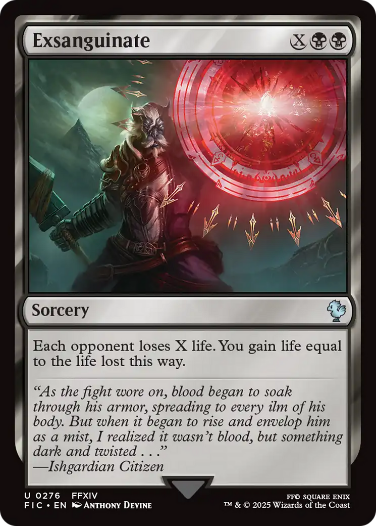 Exsanguinate [FINAL FANTASY Commander] | Eastridge Sports Cards & Games