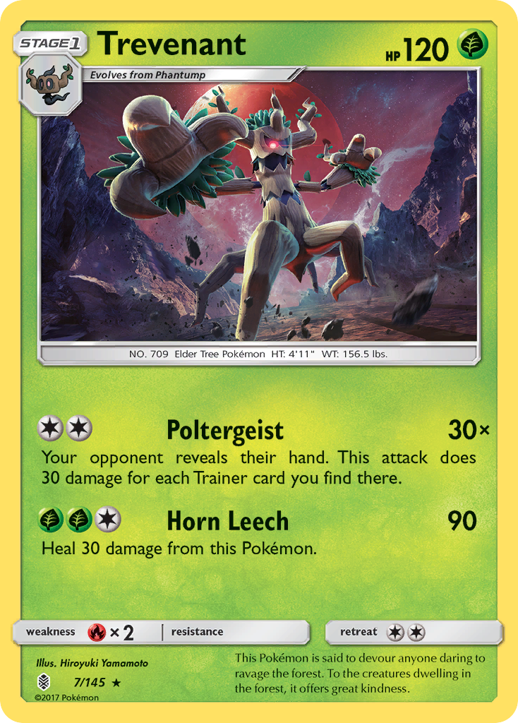Trevenant (7/145) [Sun & Moon: Guardians Rising] | Eastridge Sports Cards & Games