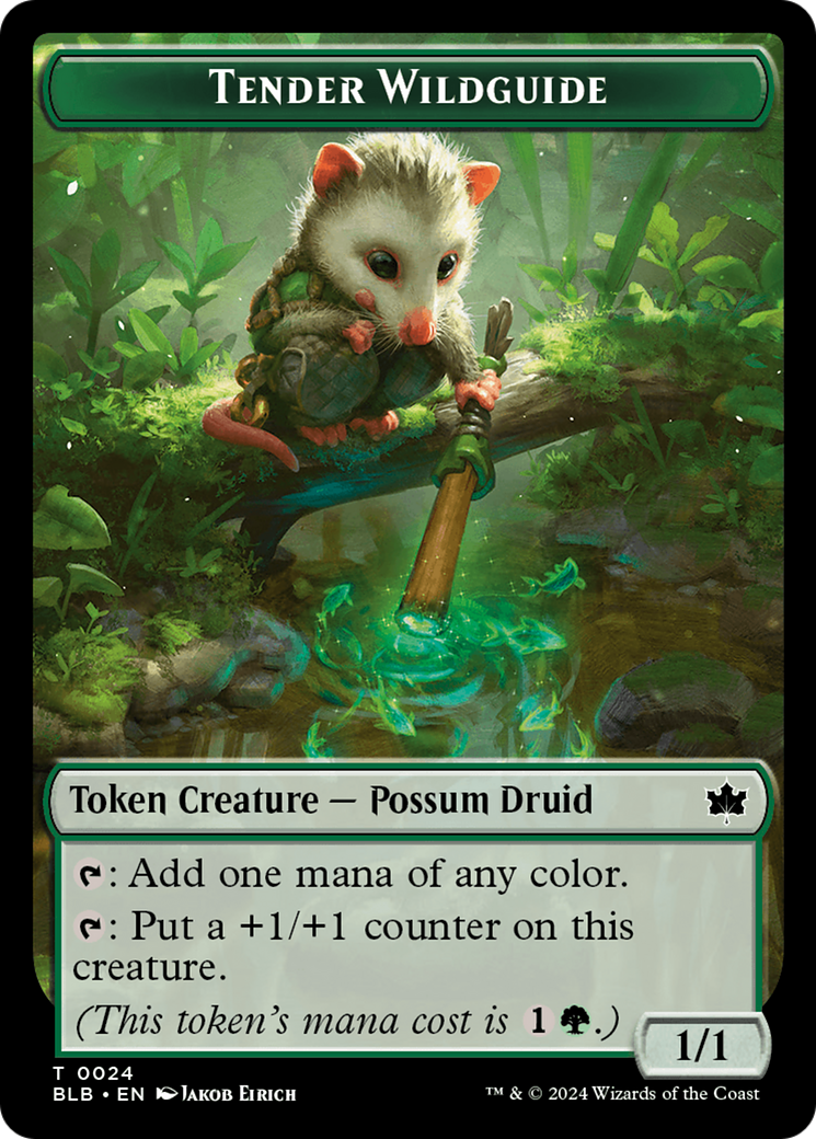 Tender Wildguide Token [Bloomburrow Tokens] | Eastridge Sports Cards & Games