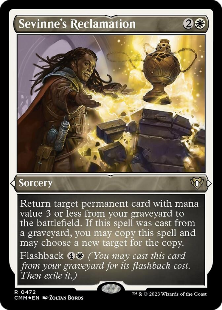 Sevinne's Reclamation (Foil Etched) [Commander Masters] | Eastridge Sports Cards & Games