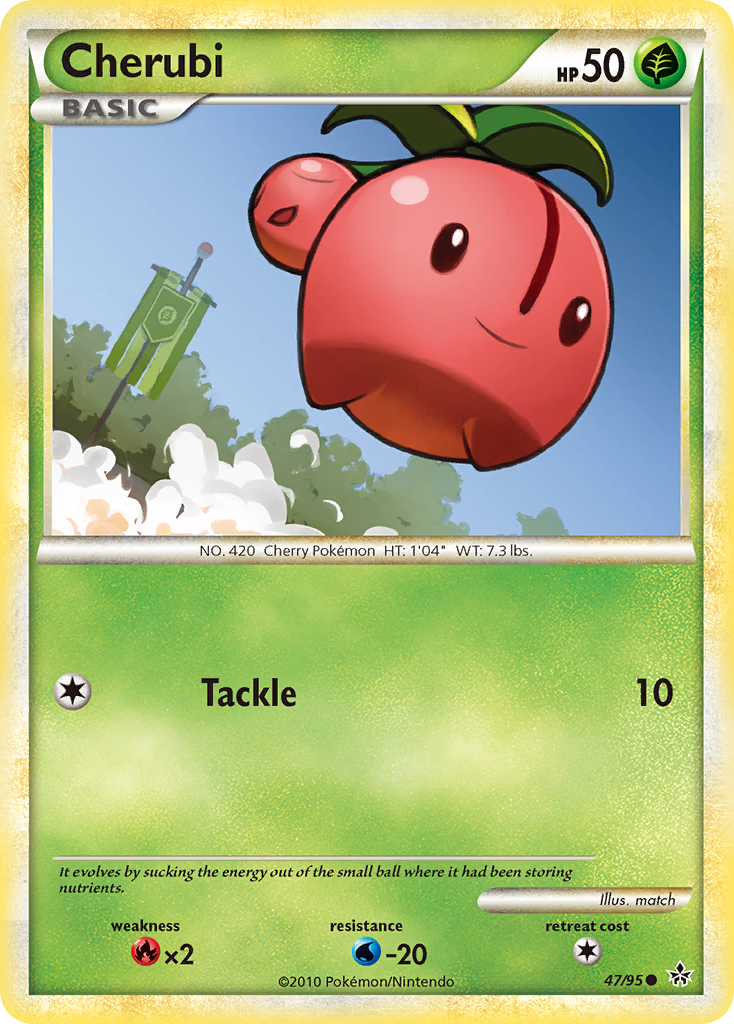 Cherubi (47/95) [HeartGold & SoulSilver: Unleashed] | Eastridge Sports Cards & Games