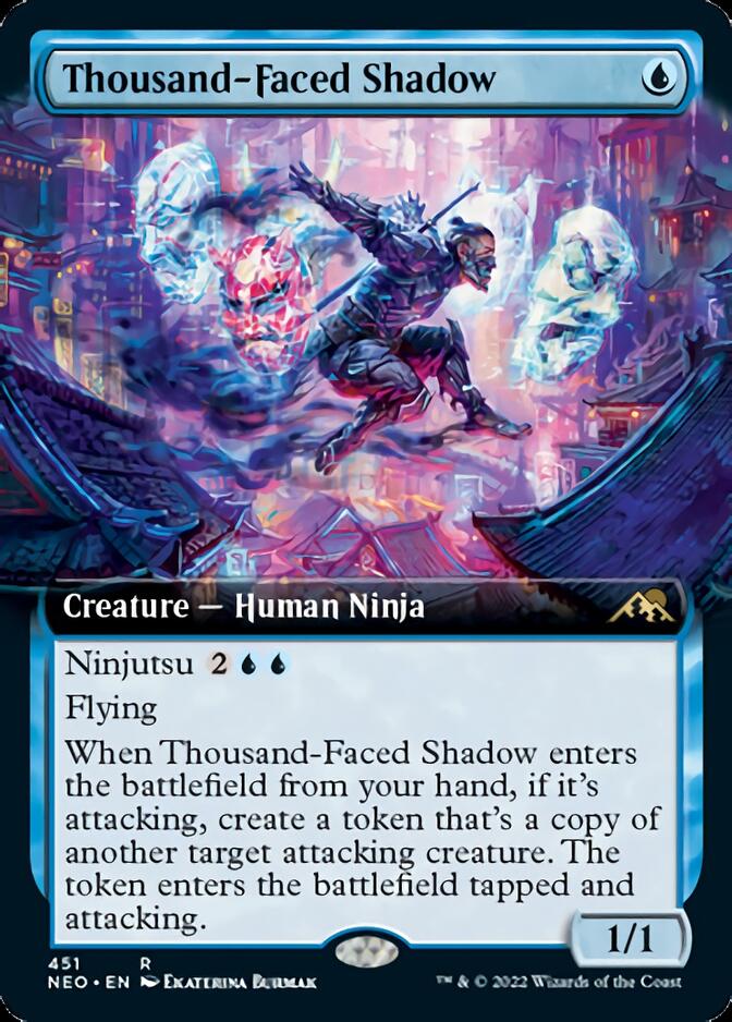 Thousand-Faced Shadow (Extended Art) [Kamigawa: Neon Dynasty] | Eastridge Sports Cards & Games