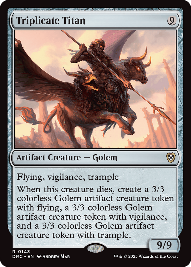Triplicate Titan [Aetherdrift Commander] | Eastridge Sports Cards & Games