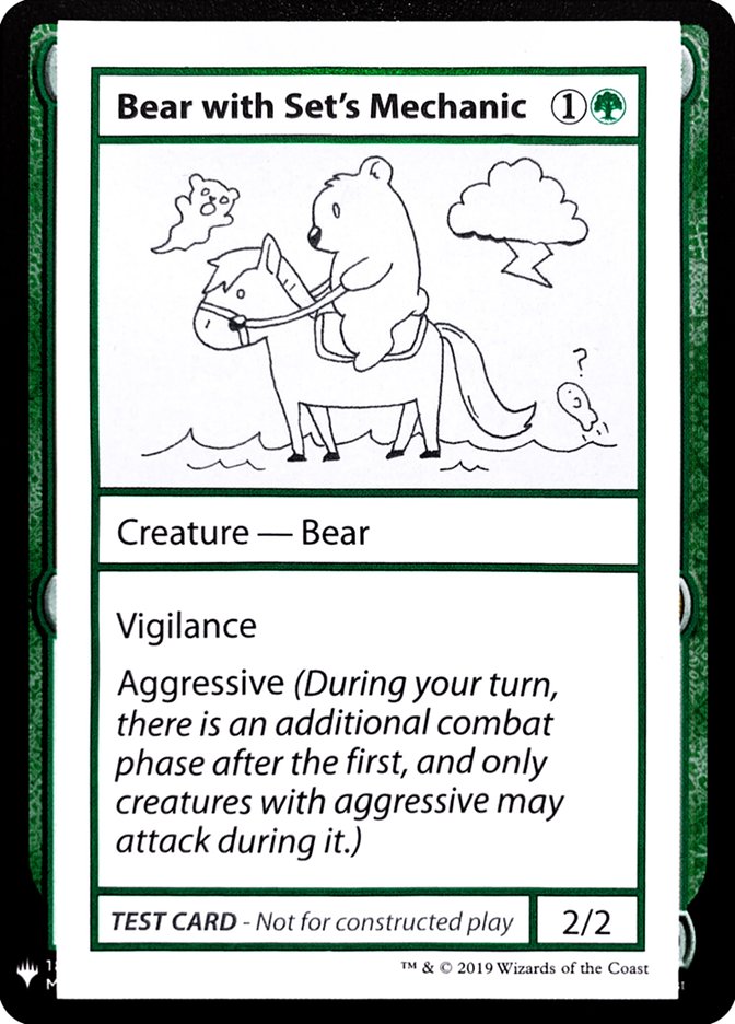 Bear with Set's Mechanic [Mystery Booster Playtest Cards] | Eastridge Sports Cards & Games