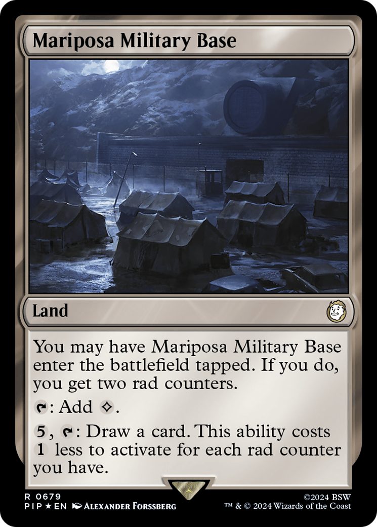 Mariposa Military Base (Surge Foil) [Fallout] | Eastridge Sports Cards & Games