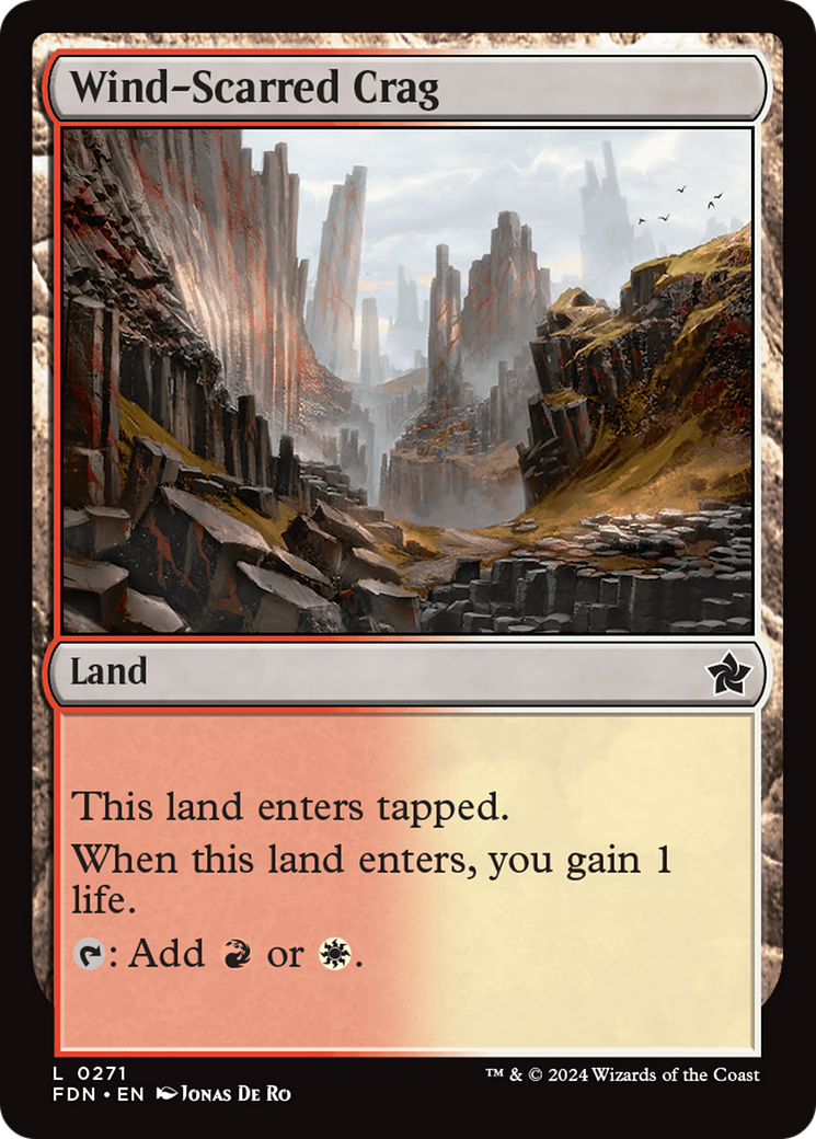 Wind-Scarred Crag [Foundations] | Eastridge Sports Cards & Games