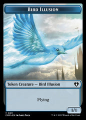 Thopter // Bird Illusion Double-Sided Token [Commander Masters Tokens] | Eastridge Sports Cards & Games