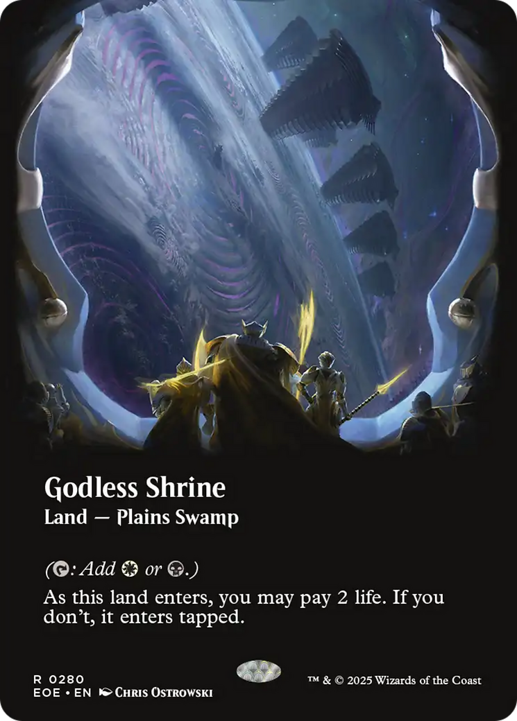 Godless Shrine (Borderless) [Edge of Eternities] | Eastridge Sports Cards & Games