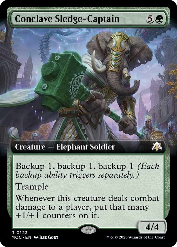 Conclave Sledge-Captain (Extended Art) [March of the Machine Commander] | Eastridge Sports Cards & Games