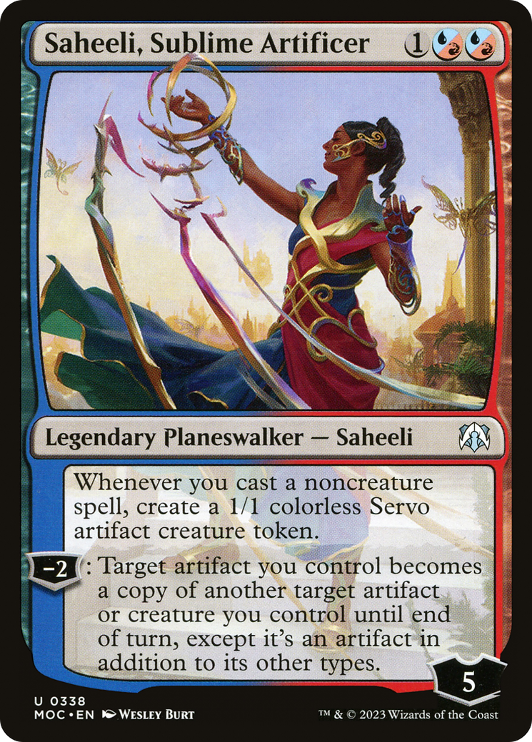 Saheeli, Sublime Artificer [March of the Machine Commander] | Eastridge Sports Cards & Games