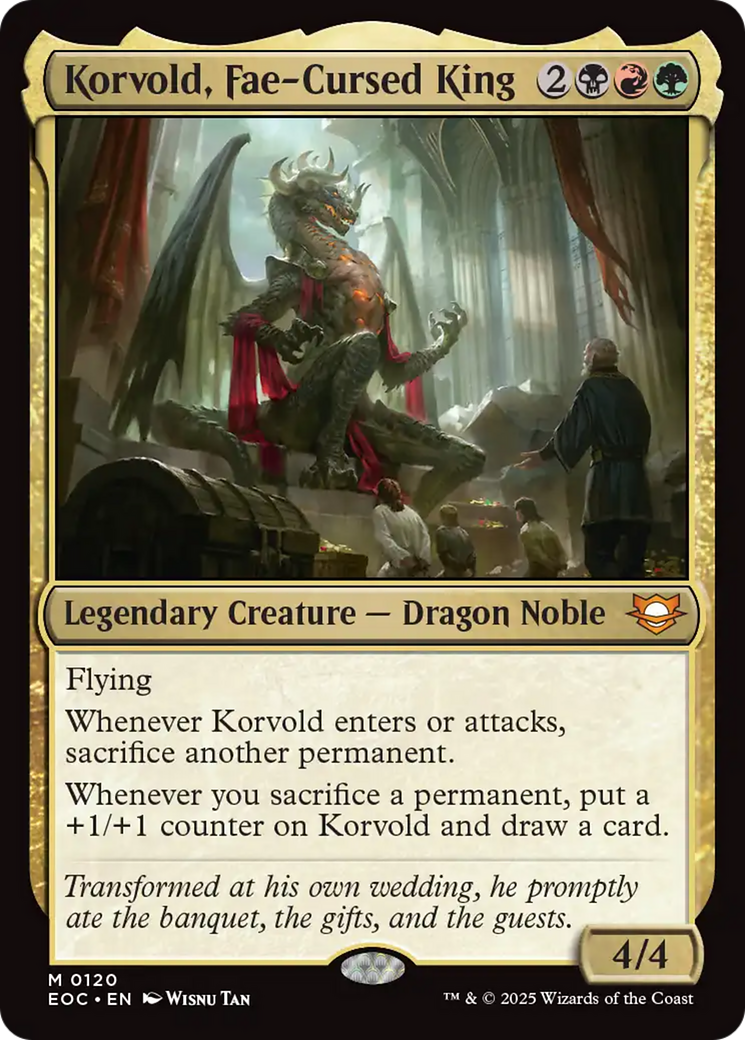 Korvold, Fae-Cursed King [Edge of Eternities Commander] | Eastridge Sports Cards & Games