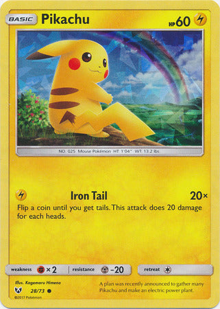 Pikachu (28/73) (Cracked Ice Holo) [Miscellaneous Cards] | Eastridge Sports Cards & Games