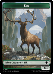 Elk // Plot Double-Sided Token [Outlaws of Thunder Junction Tokens] | Eastridge Sports Cards & Games