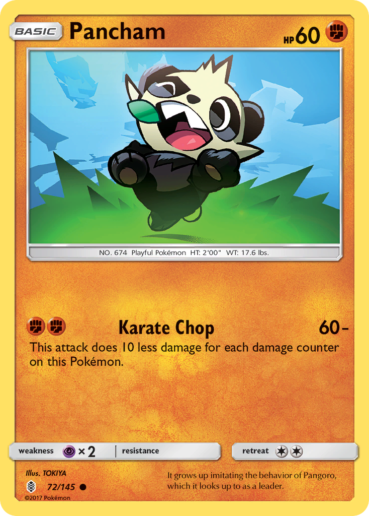 Pancham (72/145) [Sun & Moon: Guardians Rising] | Eastridge Sports Cards & Games