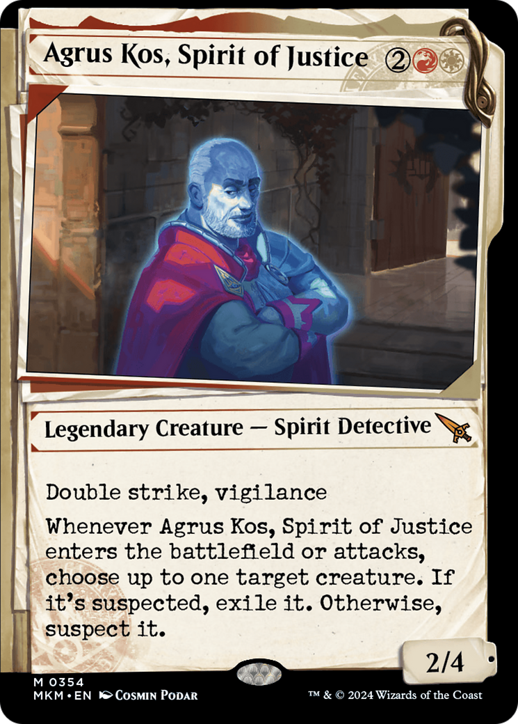 Agrus Kos, Spirit of Justice (Showcase) [Murders at Karlov Manor] | Eastridge Sports Cards & Games