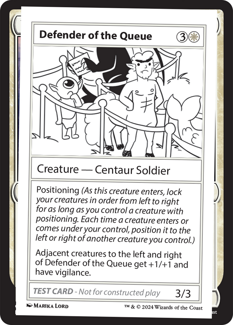 Defender of the Queue [Mystery Booster 2 Playtest Cards] | Eastridge Sports Cards & Games