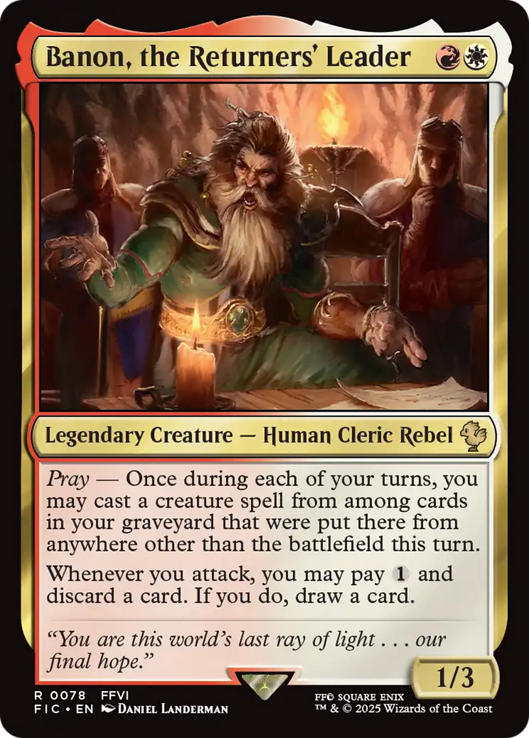 Banon, the Returners' Leader [FINAL FANTASY Commander] | Eastridge Sports Cards & Games
