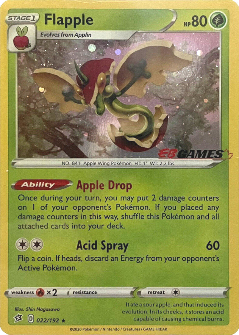 Flapple (022/192) (EB Games Exclusive) [Sword & Shield: Rebel Clash] | Eastridge Sports Cards & Games