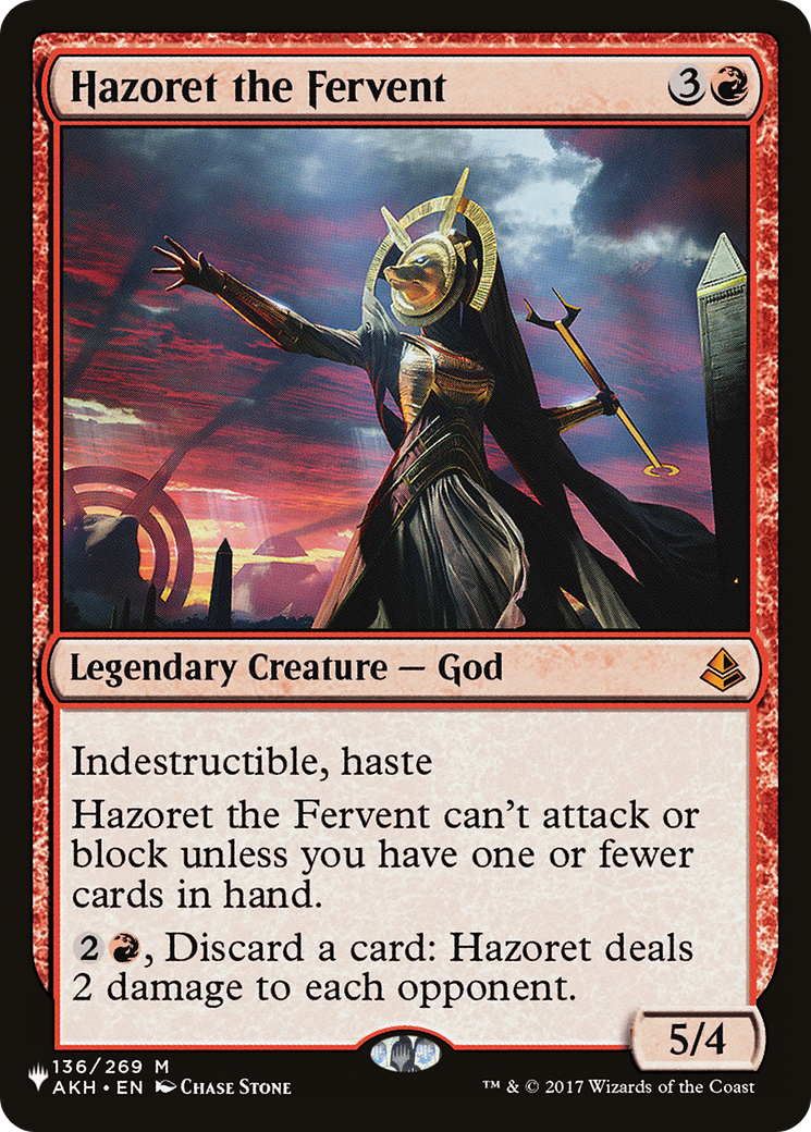 Hazoret the Fervent [The List] | Eastridge Sports Cards & Games