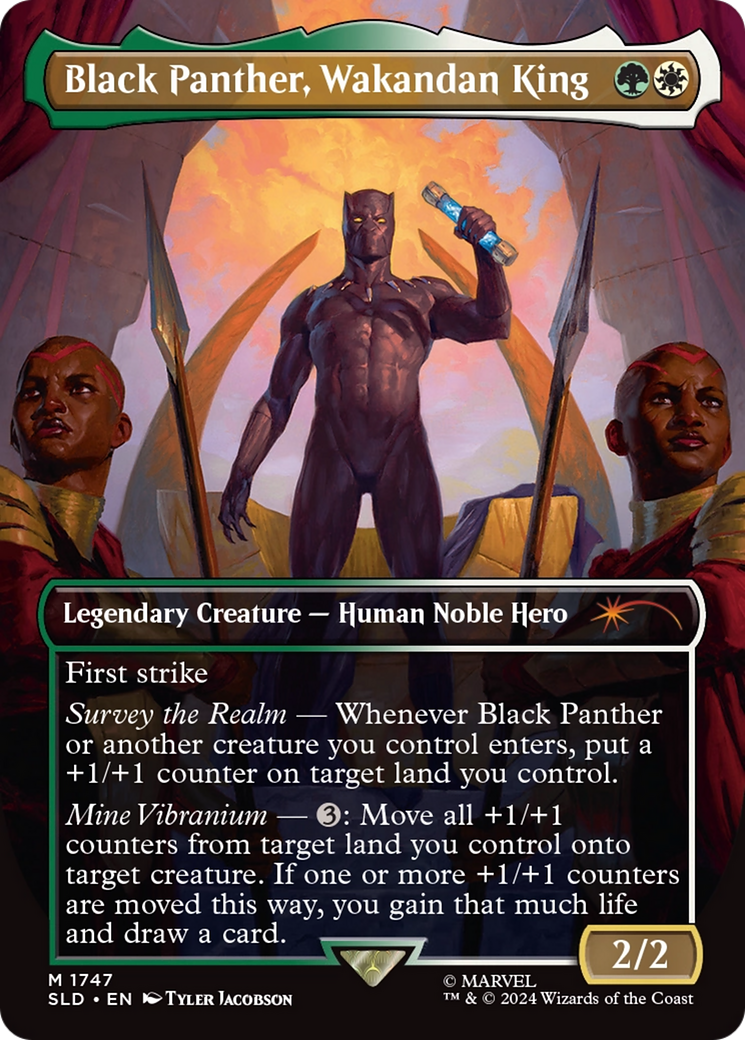 Black Panther, Wakandan King (Rainbow Foil) [Secret Lair Drop Series] | Eastridge Sports Cards & Games