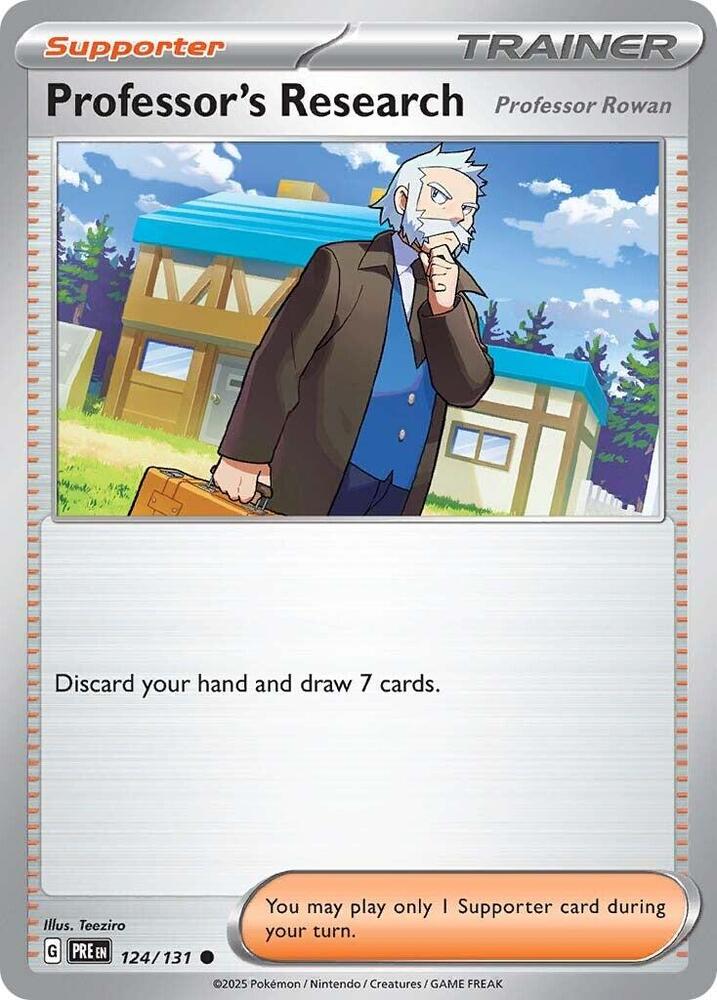 Professor's Research (124/131) [Professor Rowan] [Scarlet & Violet: Prismatic Evolutions] | Eastridge Sports Cards & Games